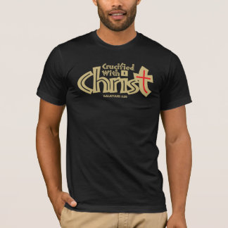 Galatians 2:20 på den mörka utslagsplatsshirt.en t shirt