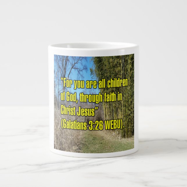 Galatians 3:26 WEBU Mug Jumbo Mugg (Framsidan)