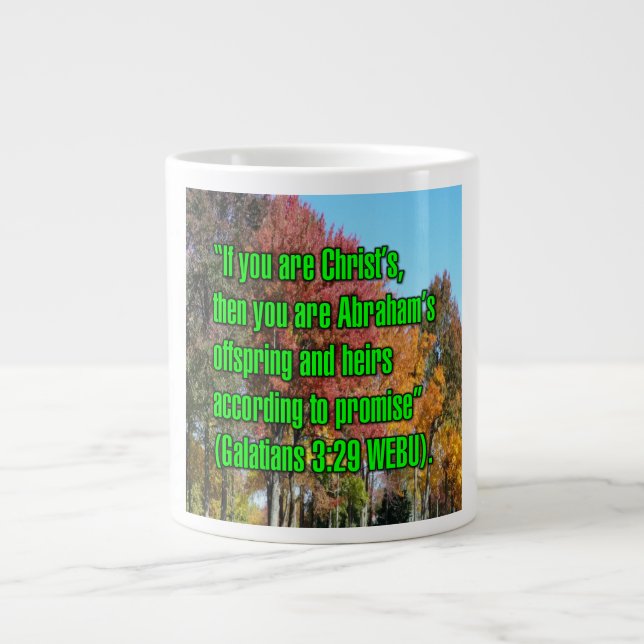 Galatians 3:29 WEBU Mug Jumbo Mugg (Framsidan)