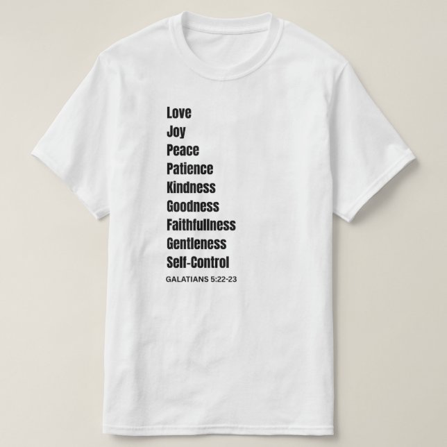 GALATIANS 5:22-23 blk Manar T-Shirt (Design framsida)
