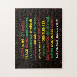 GALATIANS 5:22-23 Fruit of the Spirit Christian Pussel