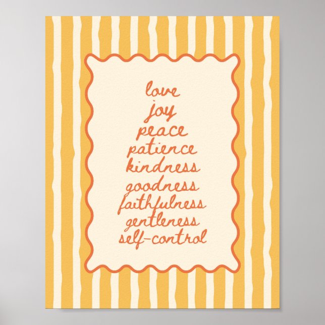 Galatians 5:22-23 Fruit of the Spirit  Poster (Framsidan)