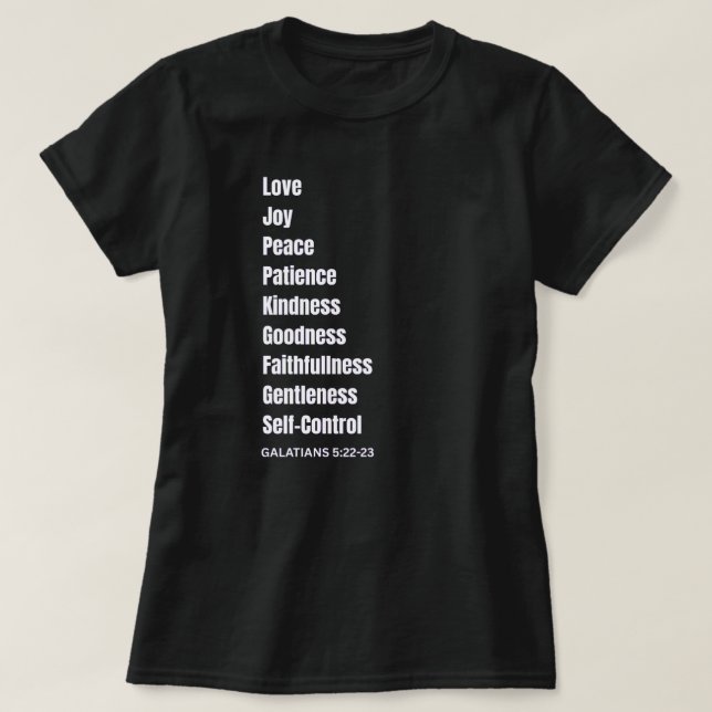 GALATIANS 5:22-23 vita Kvinnor T-Shirt (Design framsida)