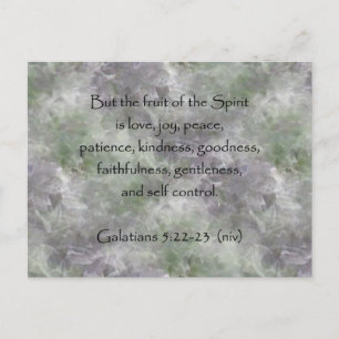 Galatians 5:22 - frukt för 23 ~ av anden vykort
