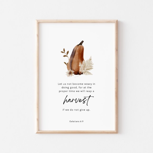 Galatians 6:9 Scripture Harvest Christian Poster (Skapare uppladdad)