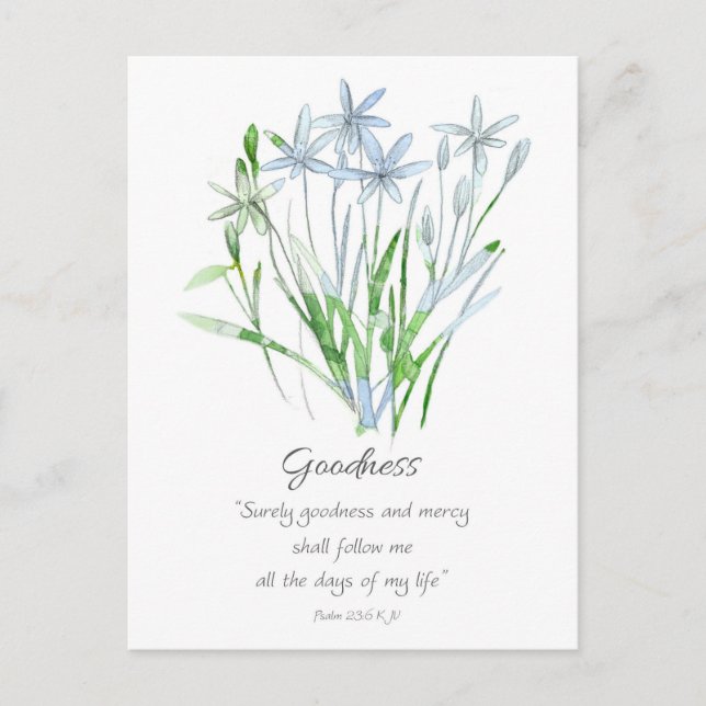 Galatians Fruit of the Spirit Goodness Scripture  Vykort (Framsida)