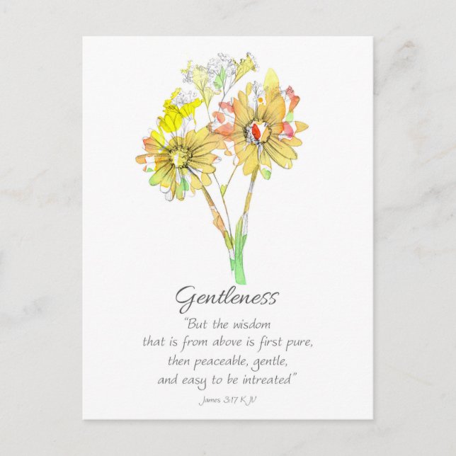 Galatians Fruit of the Spirit Scripture Prayer  Vykort (Framsida)