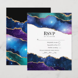 Galax Agat Falskt Glitter Celestiala Bröllop OSA Kort
