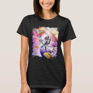 Galax Astronaut Katt på Laser Utomjording i Rymden T Shirt