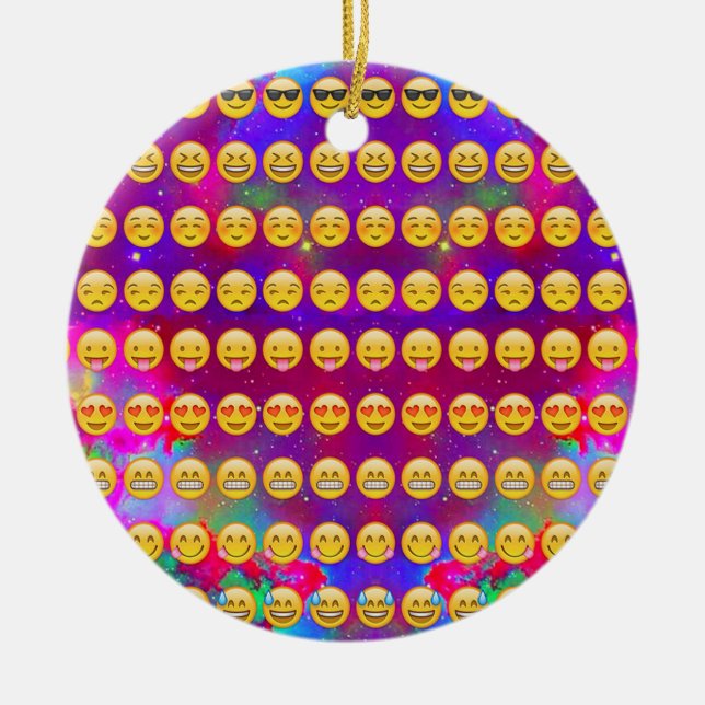 Galax Emojis Julgransprydnad Keramik (Framsidan)