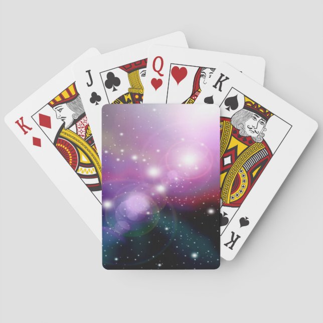 Galax Ljus Konst Design Abstrakt Spel Kort (Baksidan)