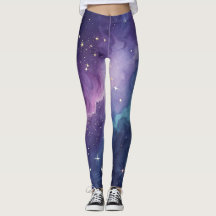 Galax Natt Himmel Stjärniga Leggings