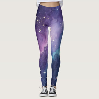 Galax Natt Himmel Stjärniga Leggings