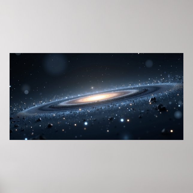 Galax Natt Himmel Väggkonst – Djupt Rymd  (Framsidan)