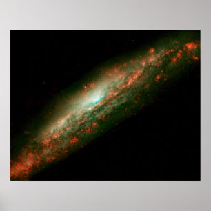 Galax NGC 3079 Poster