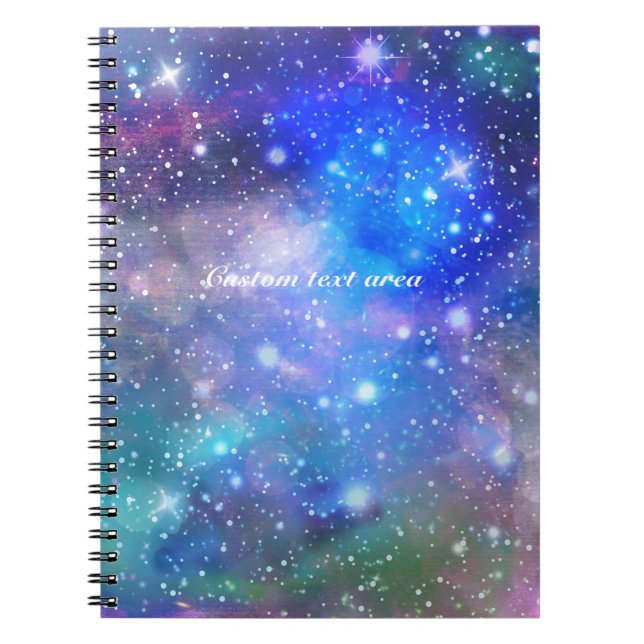 Galax rymdjournal pappersanteckningsbok anteckningsbok (Framsidan)