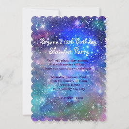 Galax Space Party Kosmiska Födelsedagsinbjudningar Inbjudningar