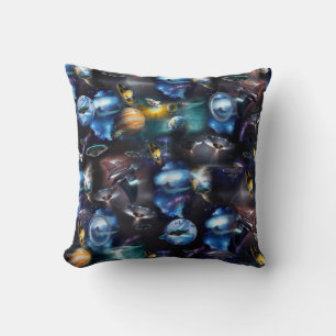 Galaxbesökare i rymden kudde