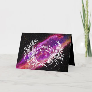 Galaxen Cancer Konstellation Zodiakskylt Födelseda Kort