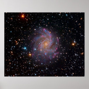 Galaxen Fireworks Outer Space-foto Poster