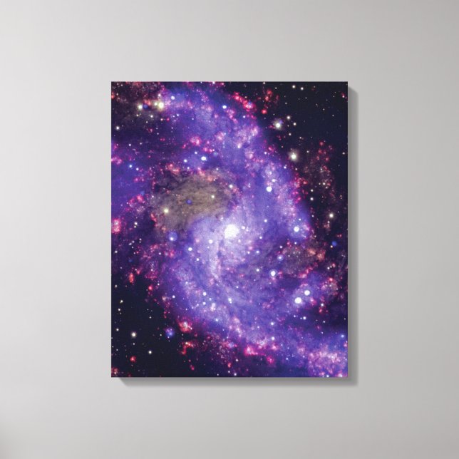 Galaxen Fireworks rymdfoto Canvastryck (Framsida)
