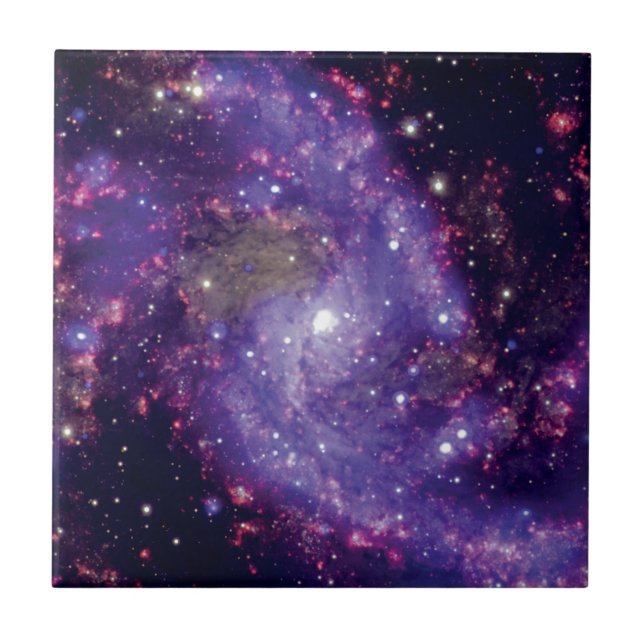 Galaxen Fireworks rymdfoto Kakelplatta (Framsidan)