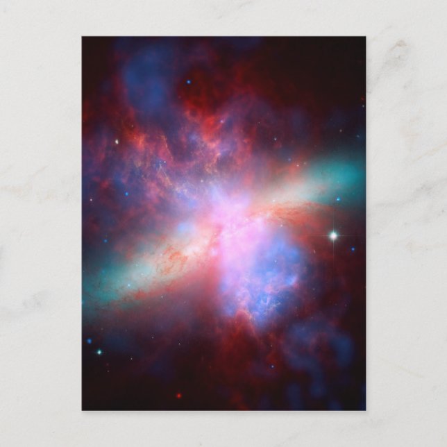 Galaxen M82 Vykort (Framsida)