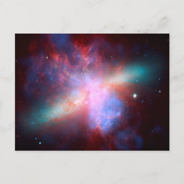 Galaxen M82 Vykort (Framsida)