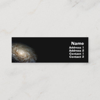 Galaxen profilerar kortet mini visitkort