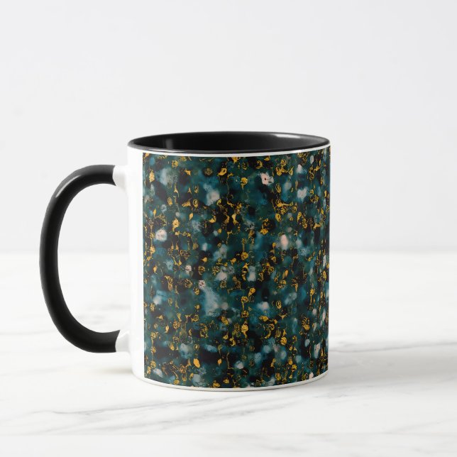 Galaxer Svart Blå & Guld Mugg (Vänster)