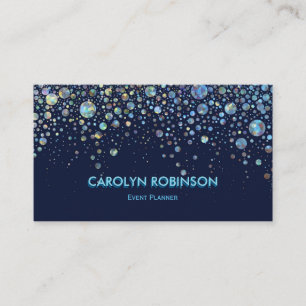Galaxglitterkonstverk Visitkort