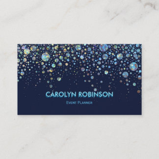 Galaxglitterkonstverk Visitkort