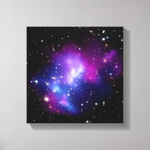 Galaxhop MACS J0717 Foto från yttre rymden Canvastryck