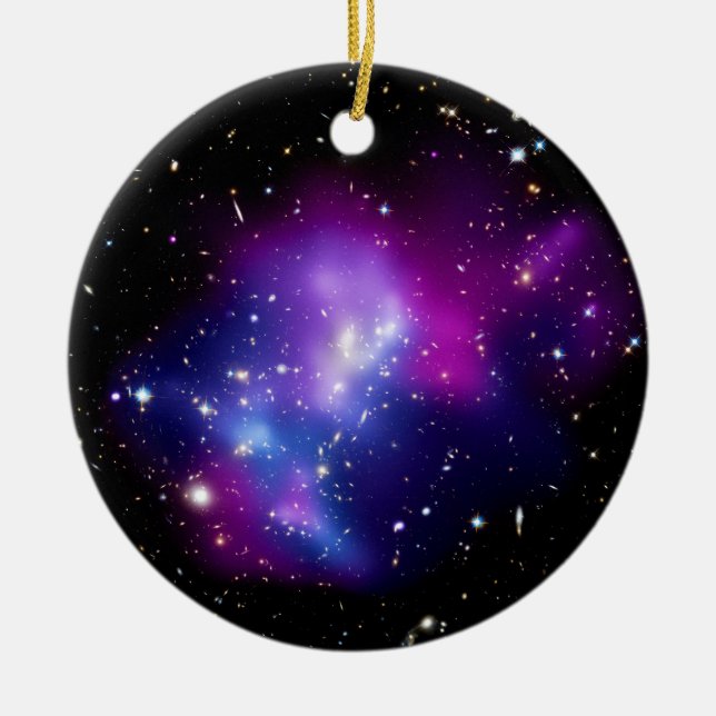 Galaxhop MACS J0717 Rymdfoto Julgransprydnad Keramik (Framsidan)