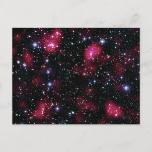 Galaxhopen Abell 901/902 Hubble Space Foto Vykort