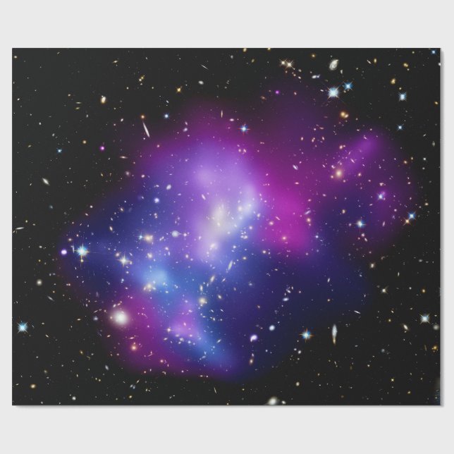 Galaxhopen MACS J0717 rymdfoto Presentpapper (Platt)
