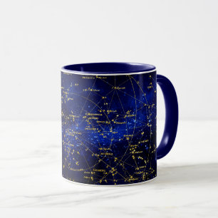 Galaxi för zodiakkonstellationer mugg