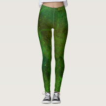’Galaxia Verde’ Abstrakt Leggings