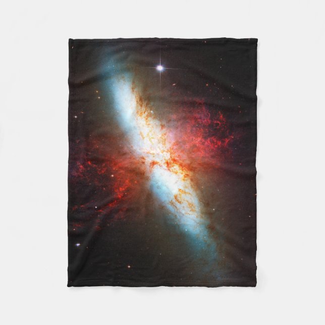 Galaxial plym fleecefilt (Framsidan)