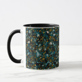 Galaxies Black Blue & Gold Mugg