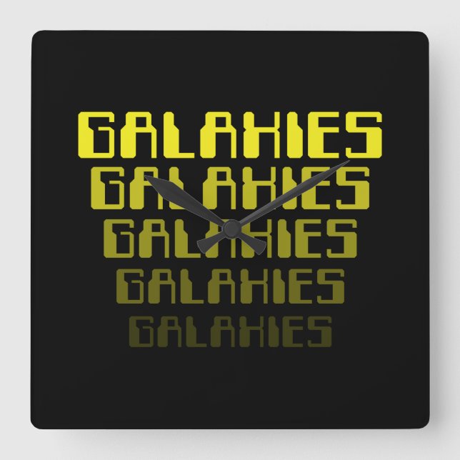 GALAXIES GALAXIES GALAXIES GALAXIES GALAXIES GALAX FYRKANTIG KLOCKA (Framsida)