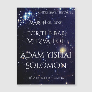 Galaxies Magnetic Save Date Card