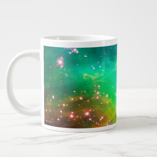 Galaxisk bild av Tarantula Nebula Star-klustret Jumbo Mugg (Vänster)
