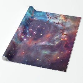 Galaxnebulosa rymdbild. presentpapper