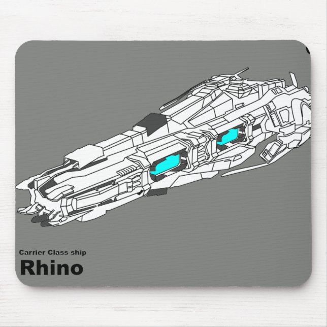Galaxnoshörning Mousepad Musmatta (Framsidan)