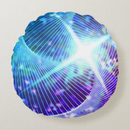 Galaxvirvel Rund Kudde