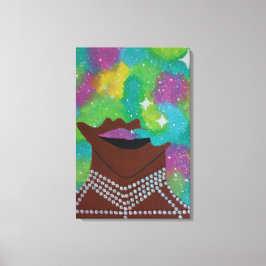Galaxy Afro Kanvastryck