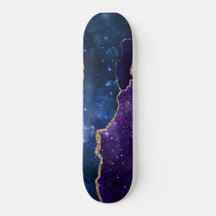 Galaxy Agate Series Design 10 Mini Skateboard Bräda 18,5 Cm