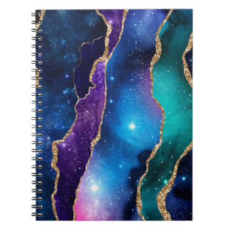 Galaxy Agate Series Design 13 Anteckningsbok