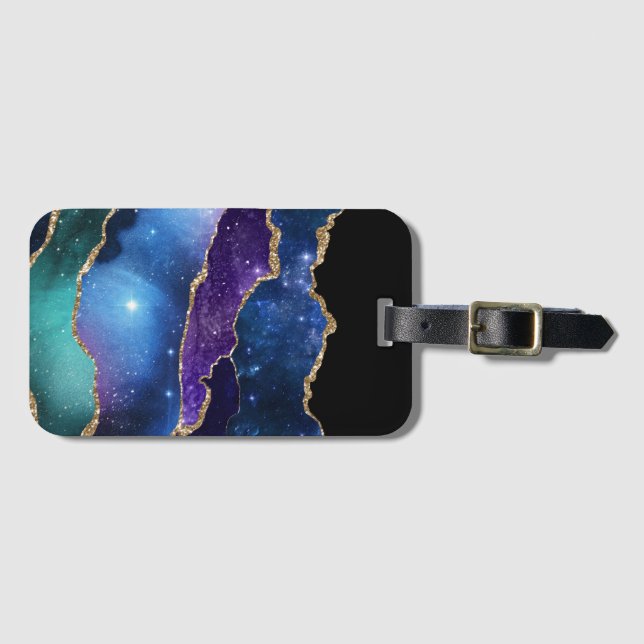 Galaxy Agate Series Design 13 Bagagebricka (Framsida horisontal)